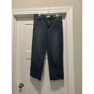 Social Standard by Sanctuary High Rise Crop Straight Size 12 Wide Leg City Jeans